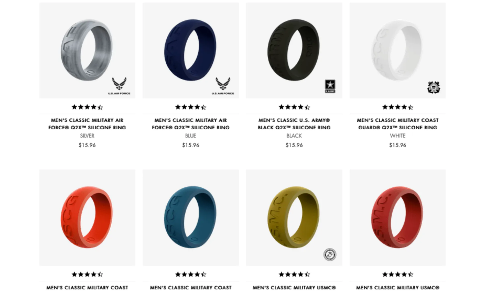 Qalo free on sale military ring
